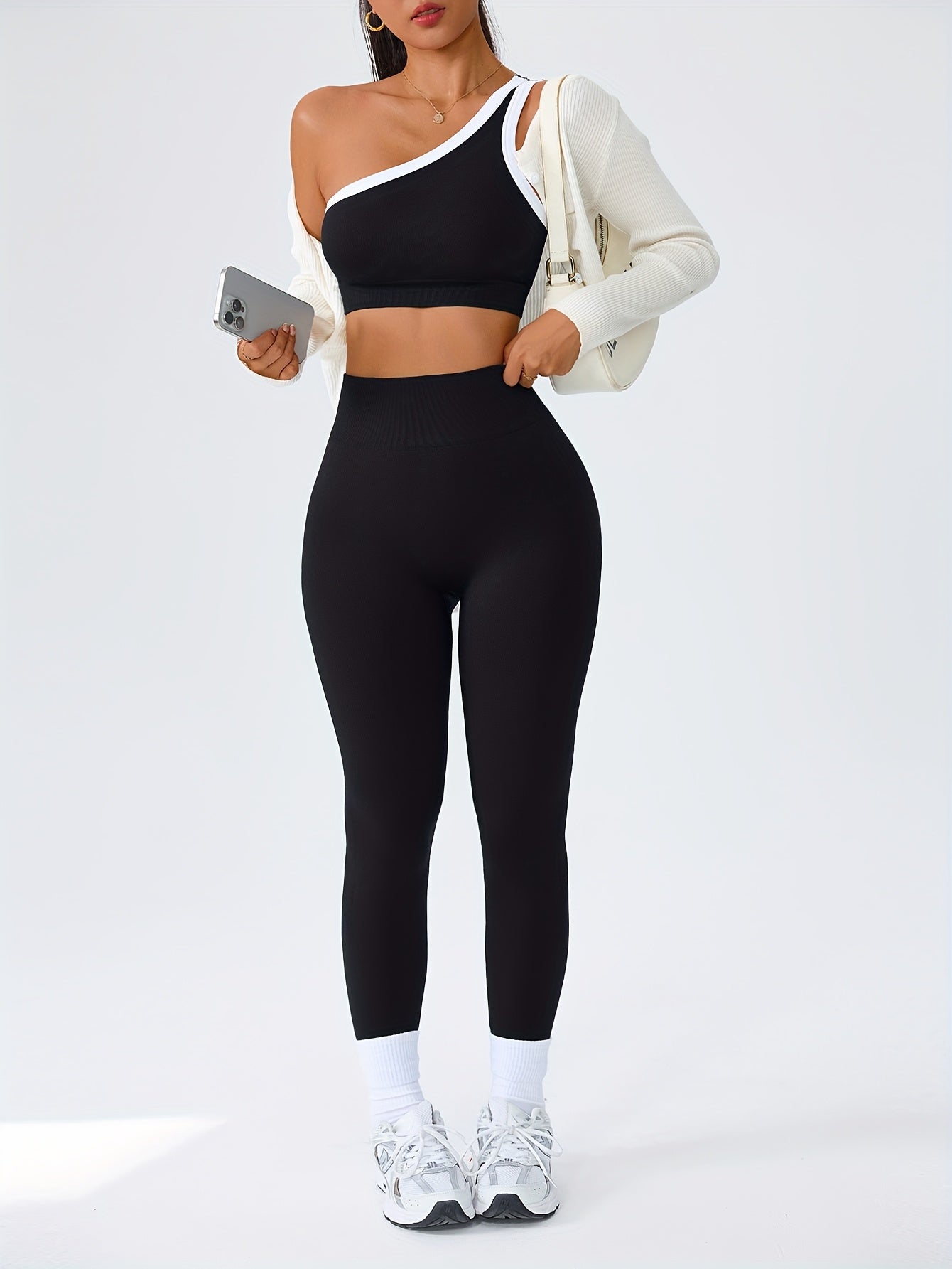 Women's Workout Set - Active Matching Style 97 – Navy option – view 3