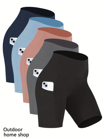 Women's Workout Shorts - High-Waist Fit – Black Colorway 92229 detail view