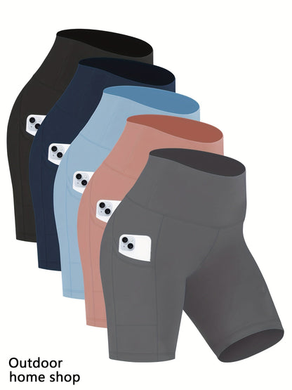 Women's Workout Shorts - High-Waist Fit – Black Colorway 92229 – Black option – view 2