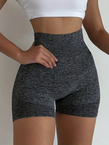 Women's Workout Shorts - High-Waist Fit – Mixed colors Knit – view 9