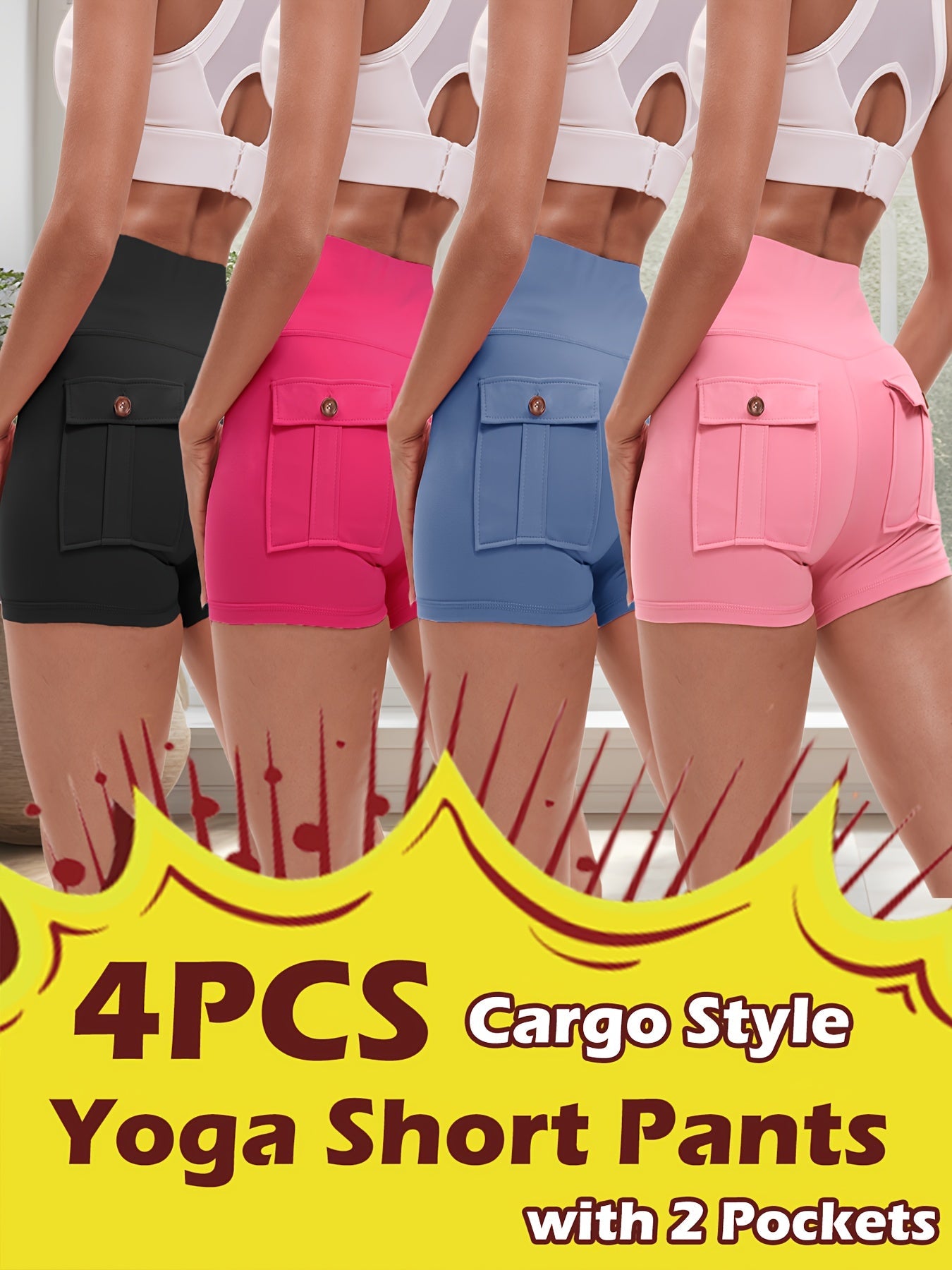 Women's Workout Shorts - Stretch Comfort – 10-Variant Selection – view 10