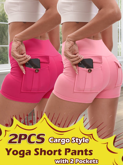 Women's Workout Shorts - Stretch Comfort – 3-Color Selection – Black option – view 3