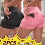 2pcs-Black & Pink
