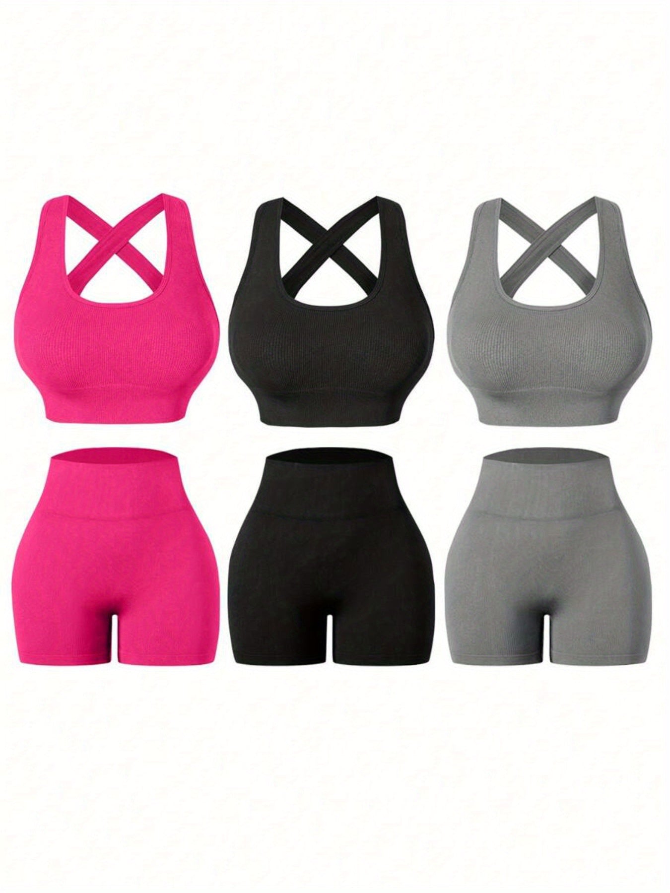 Women's Workout Shorts - Stretch Comfort – Sizes S–L – Black option – view 9