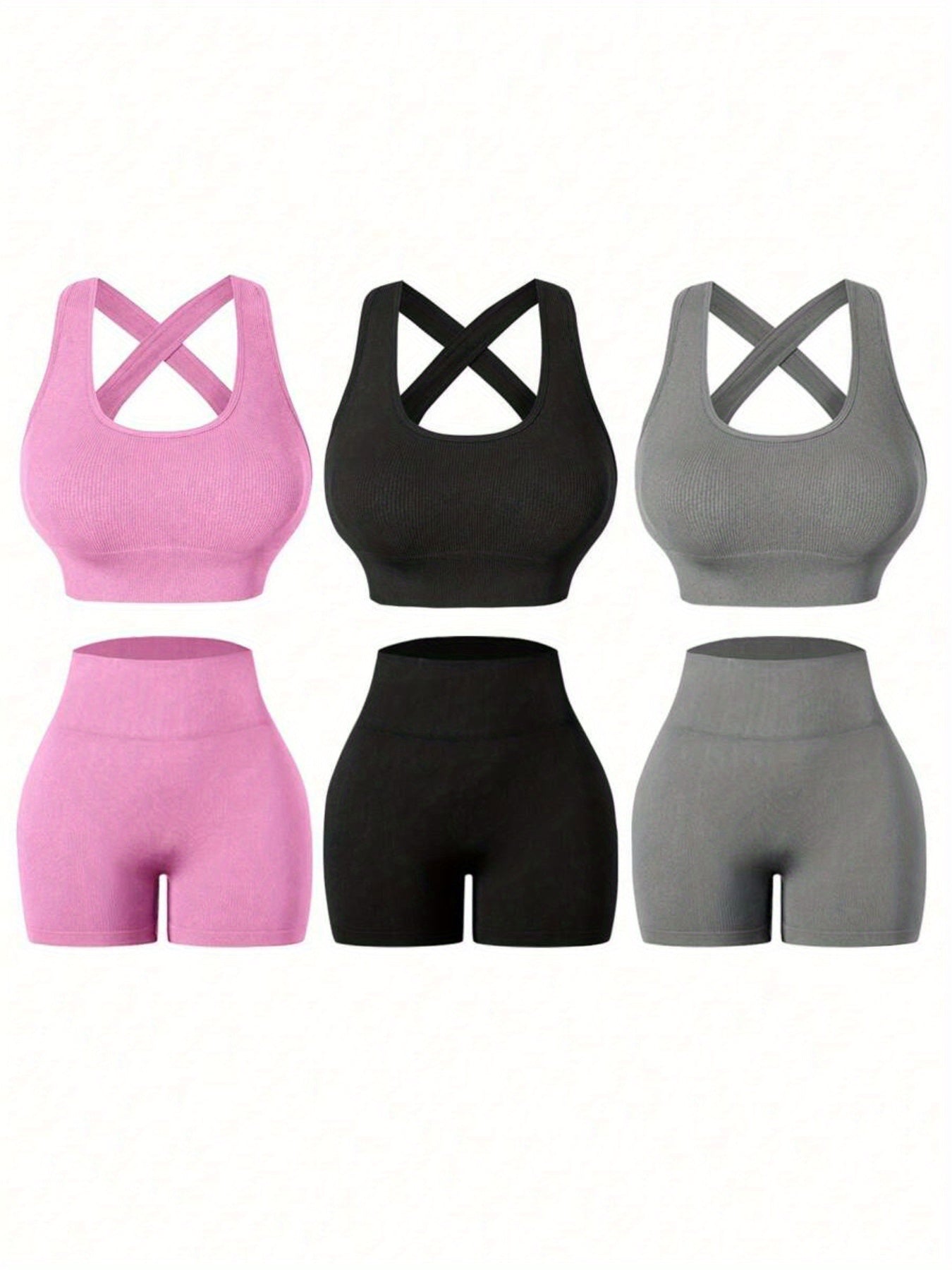 Women's Workout Shorts - Stretch Comfort – Sizes S–L – Black option – view 14