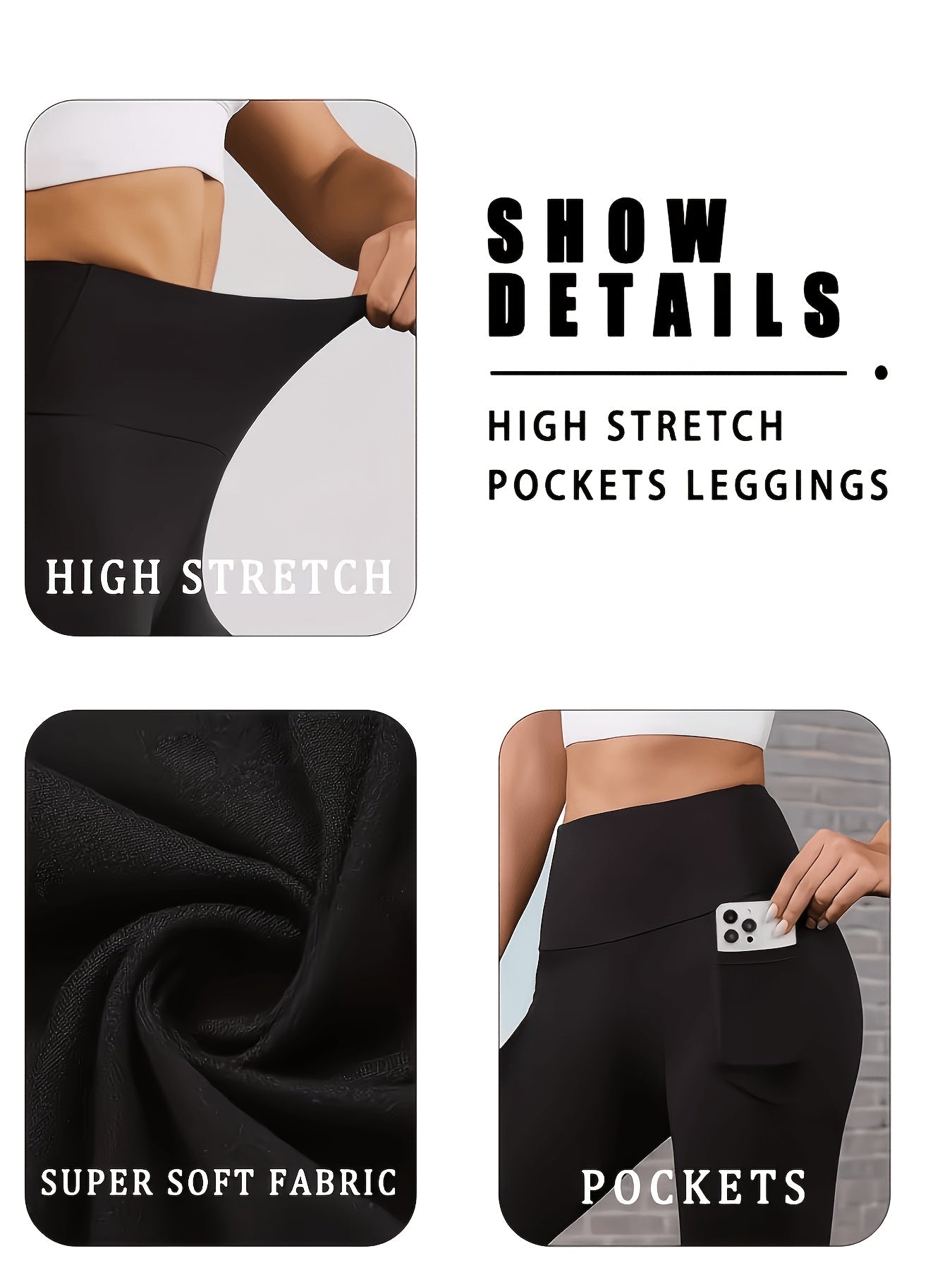 Women's Workout Shorts - Stretch Comfort – Sizes XS–XL detail view