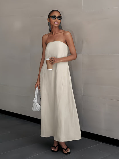Women's Wrap Dress - Sleeveless detail view