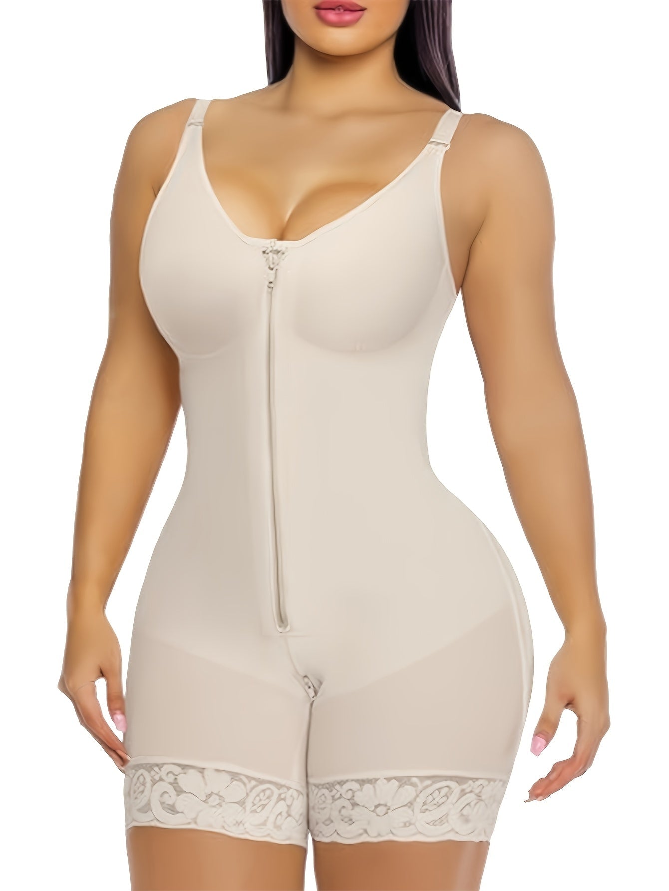 Women's Yoga Shapewear Bodysuit - Detachable Strap Body-Sculpting Shaper – view 3