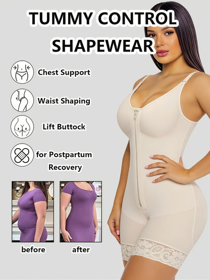 Women's Yoga Shapewear Bodysuit - Detachable Strap Body-Sculpting Shaper – view 6