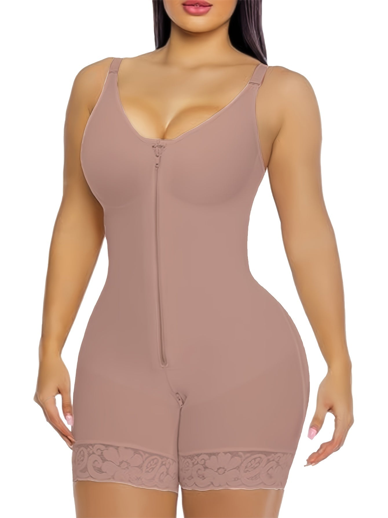 Women's Yoga Shapewear Bodysuit - Detachable Strap Body-Sculpting Shaper – view 9
