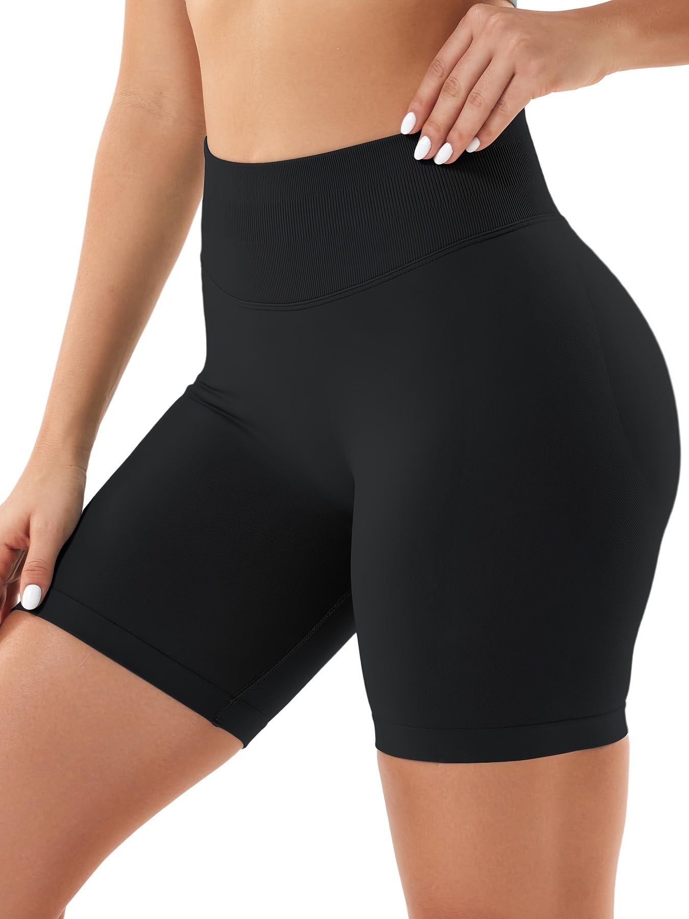 Women's Yoga Shorts - 3-Pack Clean Finish detail view
