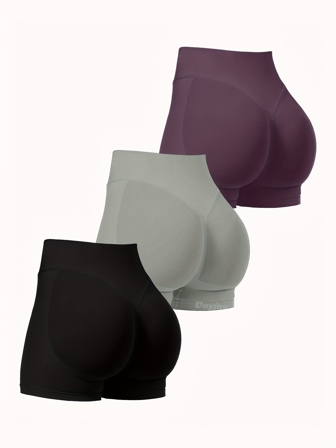 Women's Yoga Shorts - 3-Pack Clean Finish detail view
