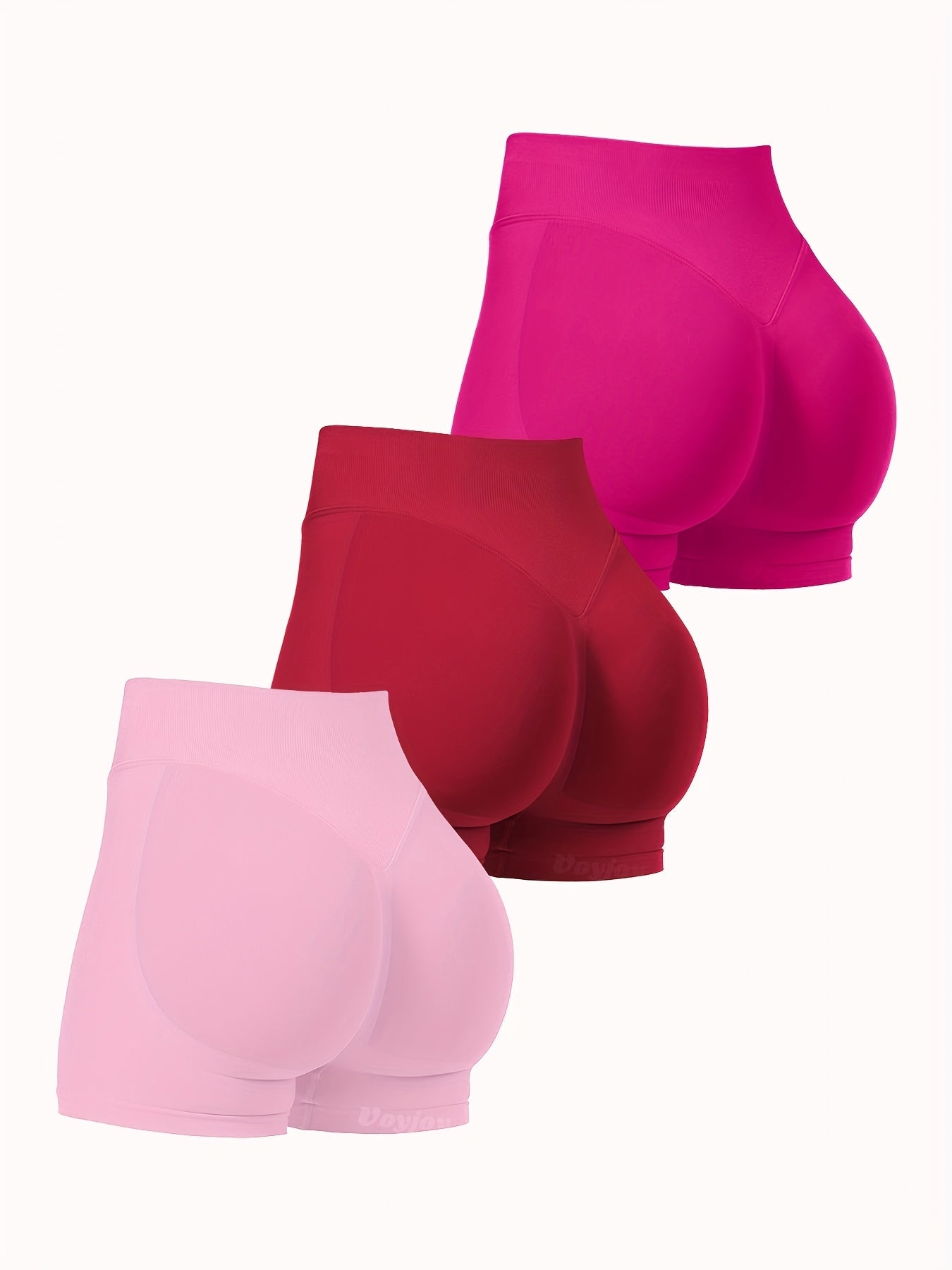 Women's Yoga Shorts - 3-Pack Clean Finish detail view