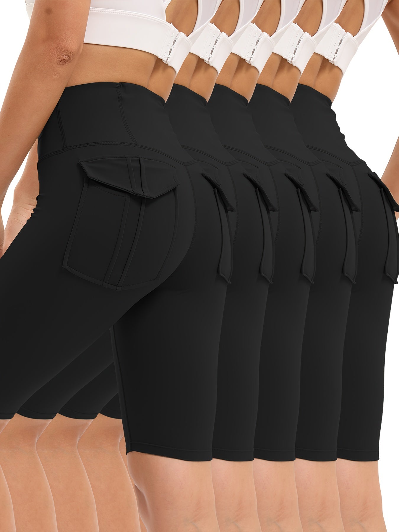 Women's Yoga Shorts - 5-Pack Fitted – view 2