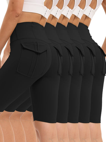 Women's Yoga Shorts - 5-Pack Fitted – view 2
