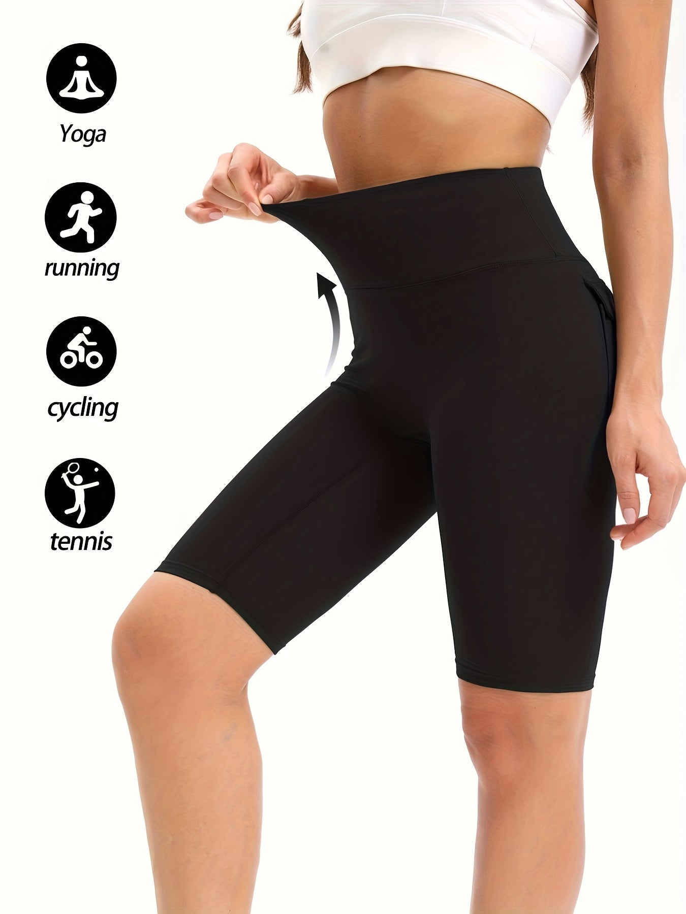 Women's Yoga Shorts - 5-Pack Fitted – view 6