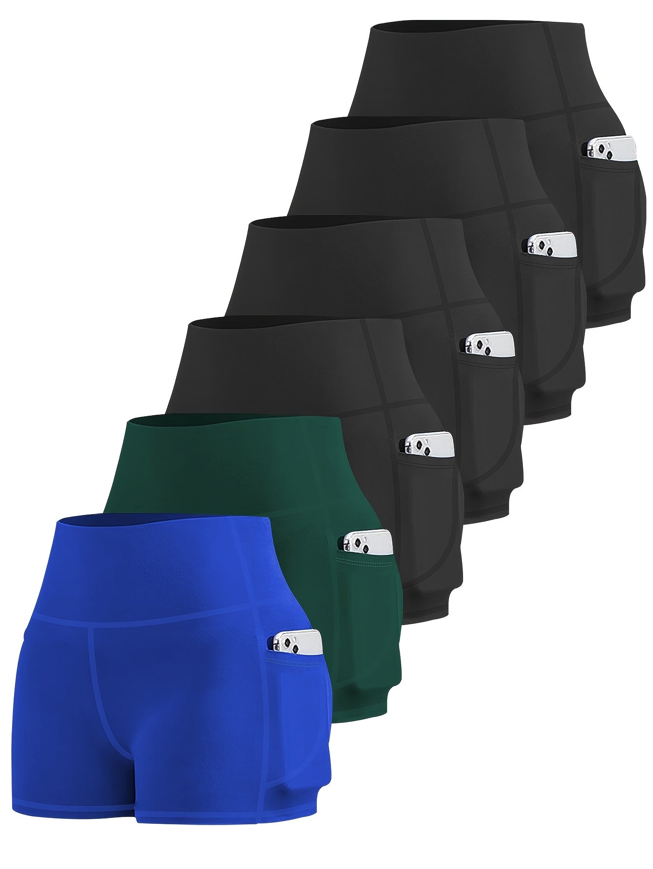 Women's Yoga Shorts - Combination 1 Pockets – view 4