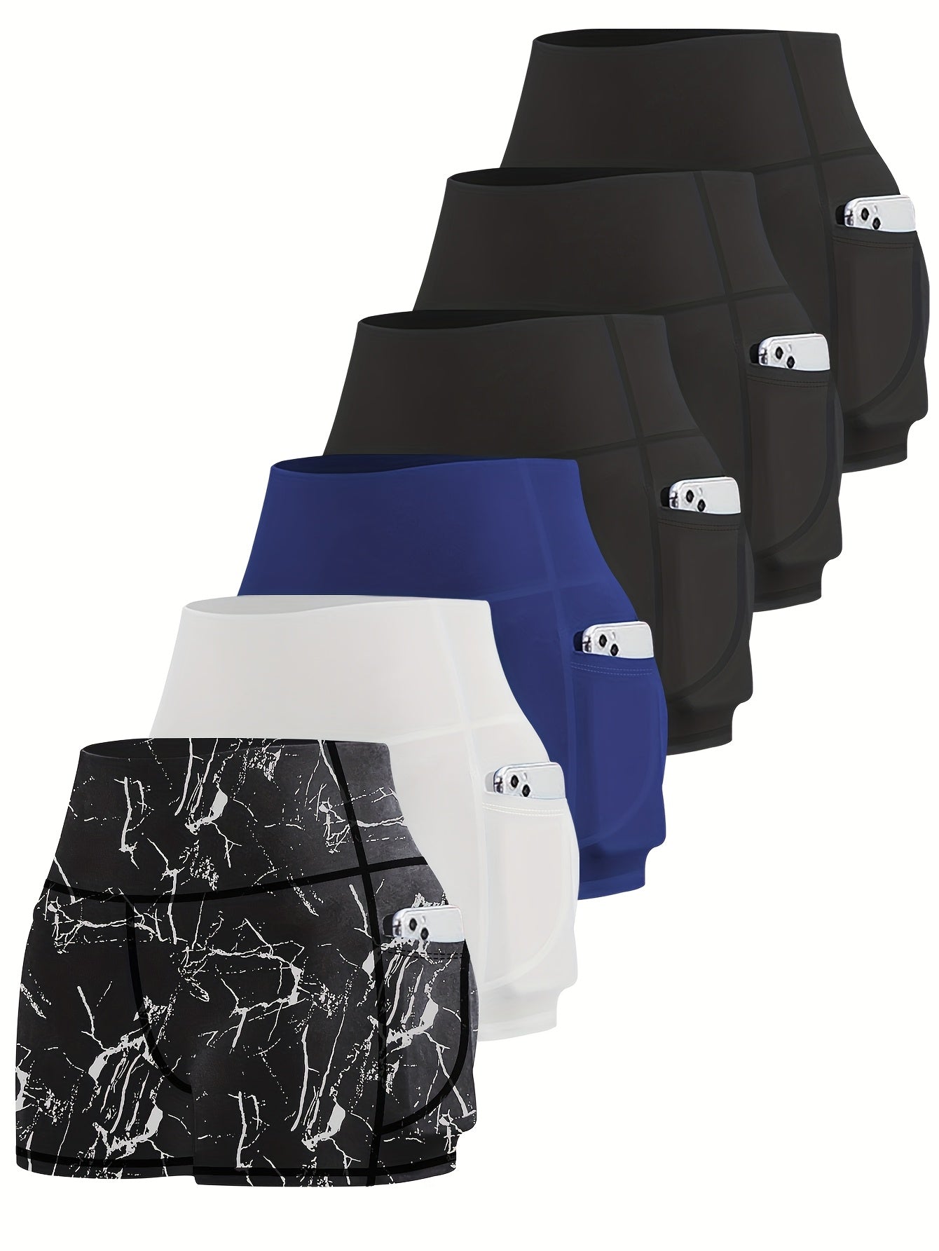 Women's Yoga Shorts - Combination 1 Pockets – view 5