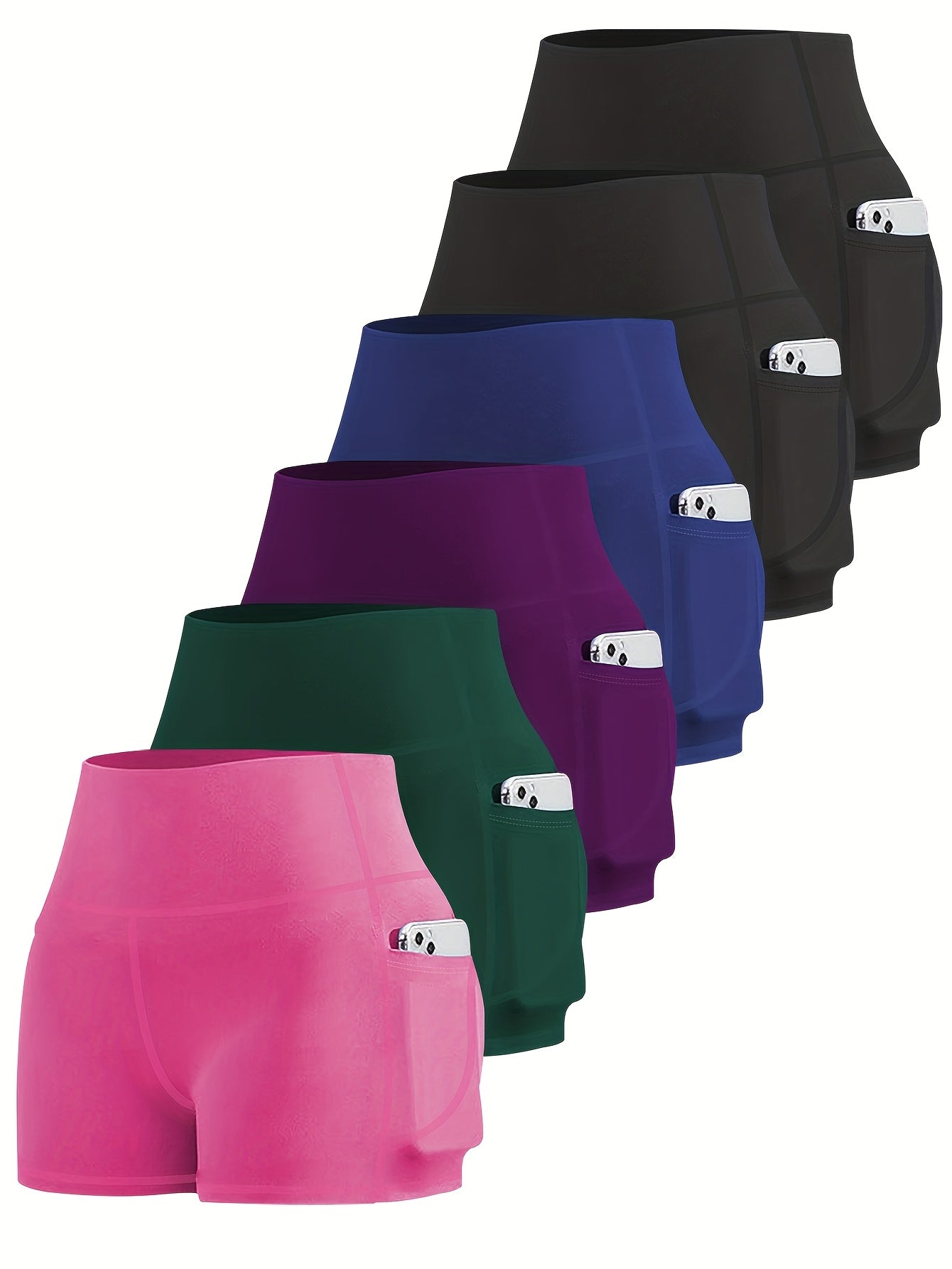 Women's Yoga Shorts - Combination 1 Pockets – view 6