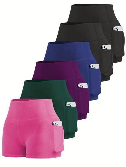 Women's Yoga Shorts - Combination 1 Pockets – view 6