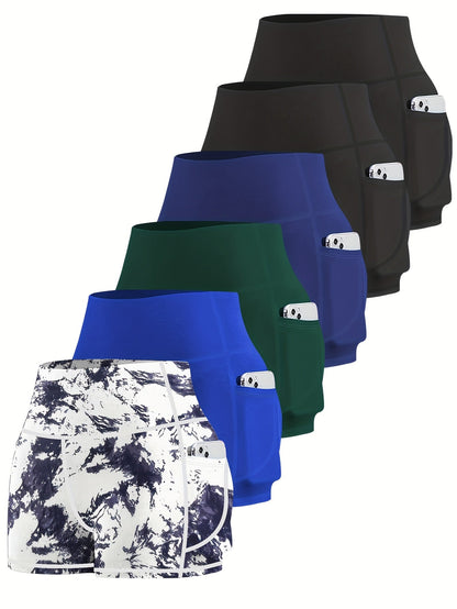 Women's Yoga Shorts - Combination 1 Pockets detail view