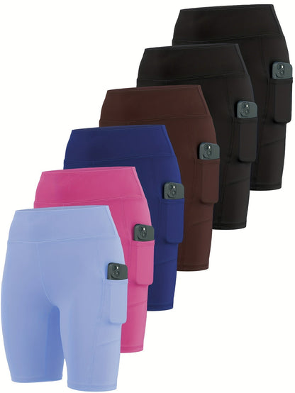 Women's Yoga Shorts - Combination One Pockets detail view