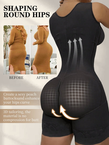 Women's Zip Front Shapewear Bodysuit - Post-Surgical Full Body Shaper – view 10